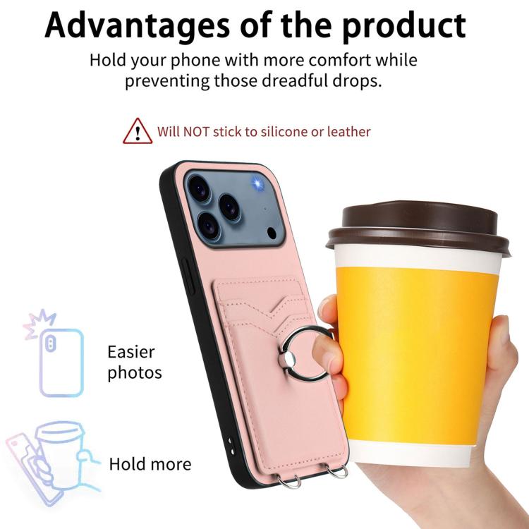 Coque de téléphone R20 Ring Card Holder, Pour iPhone 17 Pro Max, Pour iPhone 17 Pro, Pour iPhone 17, Pour iPhone Air, Pour iPhone 15 Pro Max, Pour iPhone 15 Pro, Pour iPhone 15 Plus, Pour iPhone 15