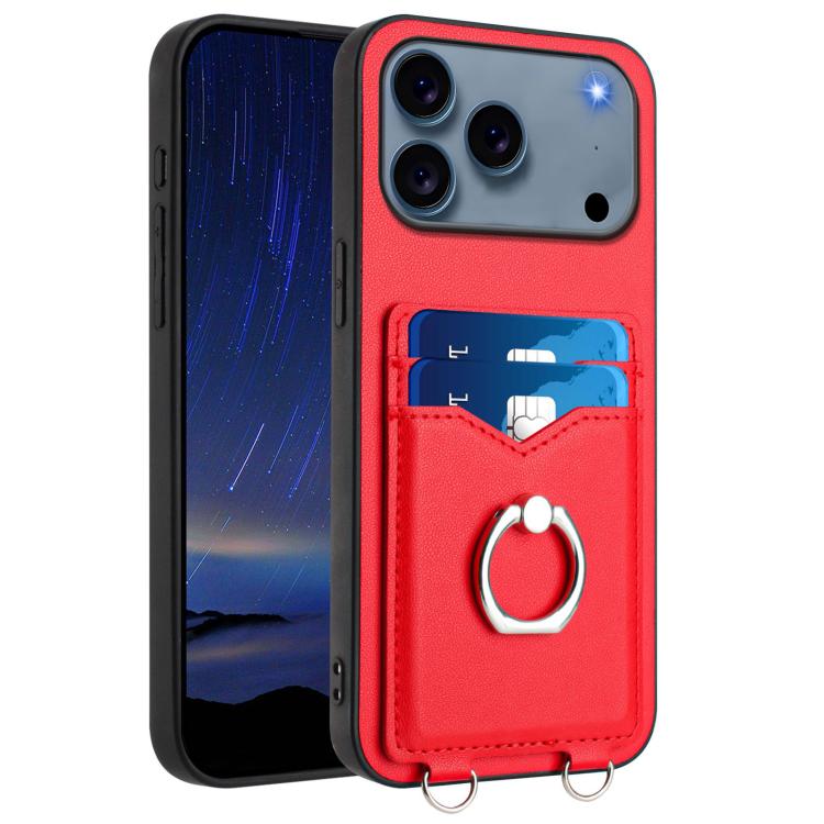Coque de téléphone R20 Ring Card Holder, Pour iPhone 17 Pro Max, Pour iPhone 17 Pro, Pour iPhone 17, Pour iPhone Air, Pour iPhone 15 Pro Max, Pour iPhone 15 Pro, Pour iPhone 15 Plus, Pour iPhone 15