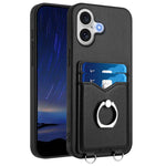 Coque de téléphone R20 Ring Card Holder, Pour iPhone 17 Pro Max, Pour iPhone 17 Pro, Pour iPhone 17, Pour iPhone Air, Pour iPhone 15 Pro Max, Pour iPhone 15 Pro, Pour iPhone 15 Plus, Pour iPhone 15