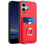 Coque de téléphone R20 Ring Card Holder, Pour iPhone 17 Pro Max, Pour iPhone 17 Pro, Pour iPhone 17, Pour iPhone Air, Pour iPhone 15 Pro Max, Pour iPhone 15 Pro, Pour iPhone 15 Plus, Pour iPhone 15