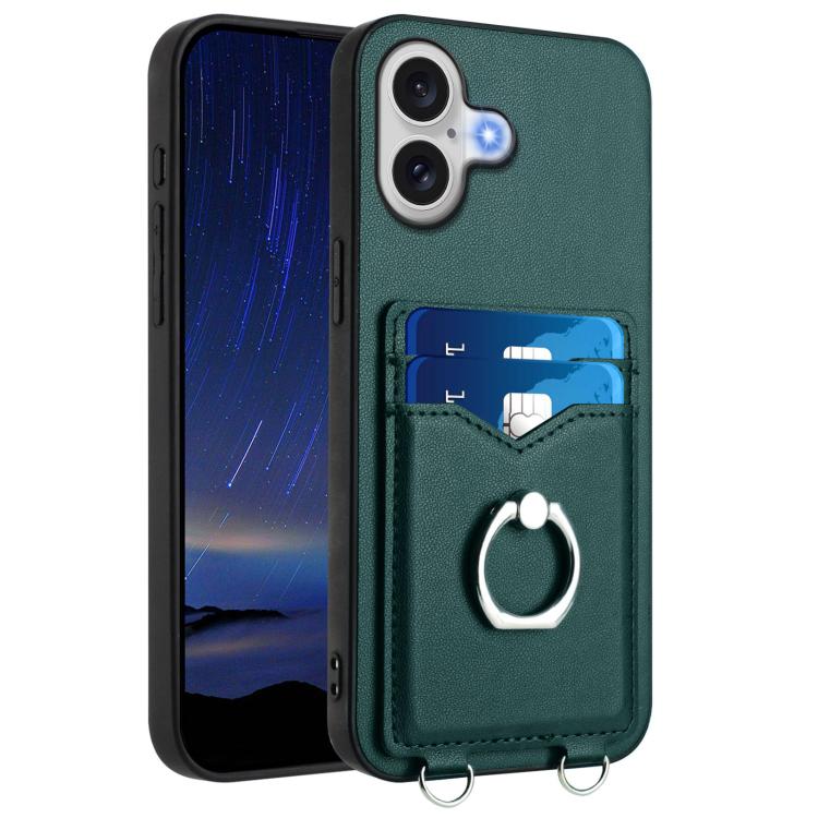 Coque de téléphone R20 Ring Card Holder, Pour iPhone 17 Pro Max, Pour iPhone 17 Pro, Pour iPhone 17, Pour iPhone Air, Pour iPhone 15 Pro Max, Pour iPhone 15 Pro, Pour iPhone 15 Plus, Pour iPhone 15