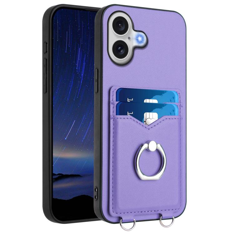 Coque de téléphone R20 Ring Card Holder, Pour iPhone 17 Pro Max, Pour iPhone 17 Pro, Pour iPhone 17, Pour iPhone Air, Pour iPhone 15 Pro Max, Pour iPhone 15 Pro, Pour iPhone 15 Plus, Pour iPhone 15