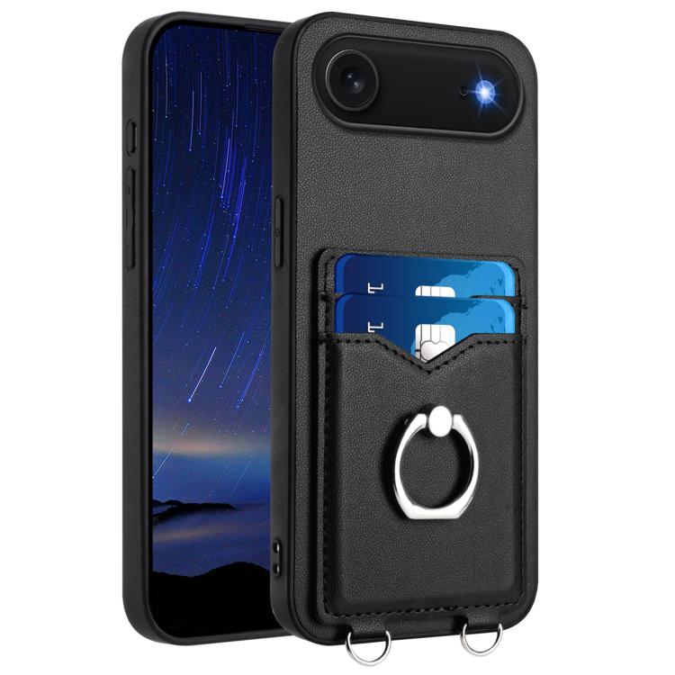 Coque de téléphone R20 Ring Card Holder, Pour iPhone 17 Pro Max, Pour iPhone 17 Pro, Pour iPhone 17, Pour iPhone Air, Pour iPhone 15 Pro Max, Pour iPhone 15 Pro, Pour iPhone 15 Plus, Pour iPhone 15