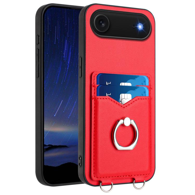 Coque de téléphone R20 Ring Card Holder, Pour iPhone 17 Pro Max, Pour iPhone 17 Pro, Pour iPhone 17, Pour iPhone Air, Pour iPhone 15 Pro Max, Pour iPhone 15 Pro, Pour iPhone 15 Plus, Pour iPhone 15