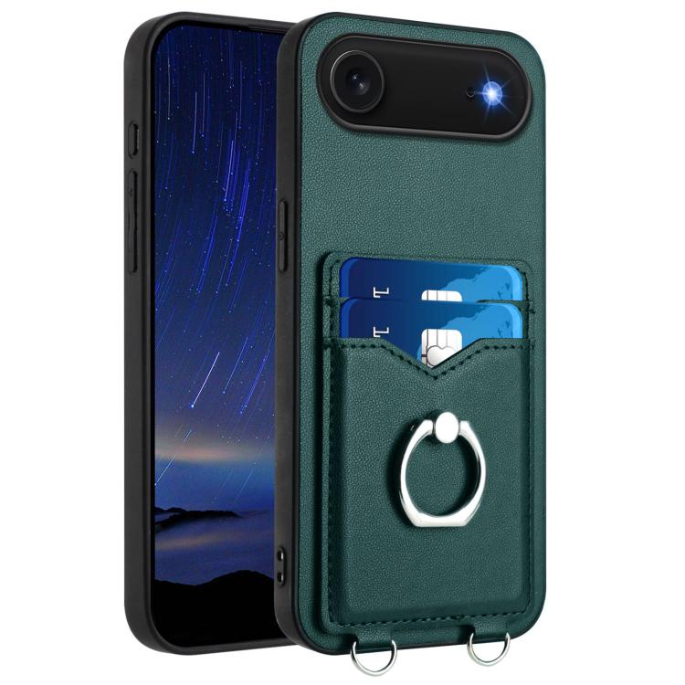 Coque de téléphone R20 Ring Card Holder, Pour iPhone 17 Pro Max, Pour iPhone 17 Pro, Pour iPhone 17, Pour iPhone Air, Pour iPhone 15 Pro Max, Pour iPhone 15 Pro, Pour iPhone 15 Plus, Pour iPhone 15