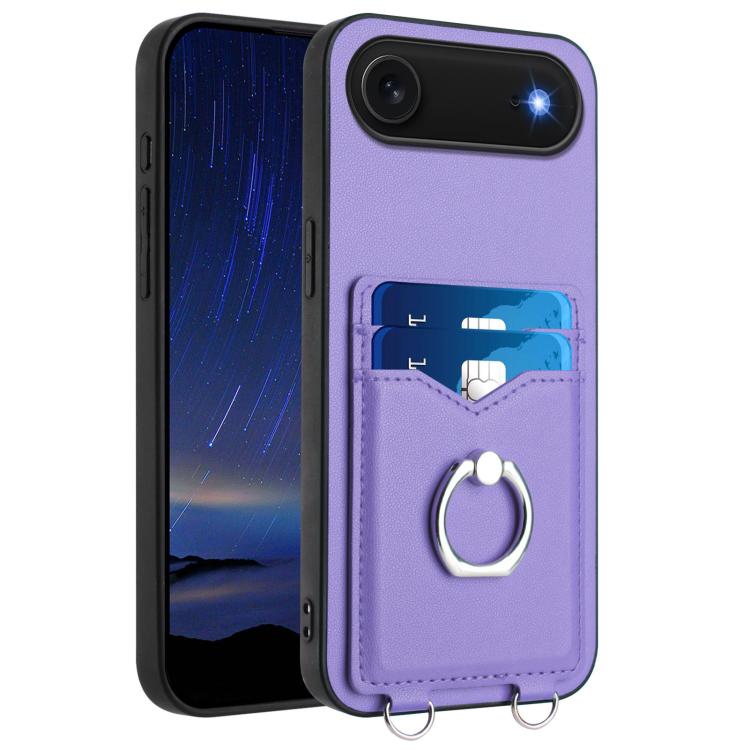 Coque de téléphone R20 Ring Card Holder, Pour iPhone 17 Pro Max, Pour iPhone 17 Pro, Pour iPhone 17, Pour iPhone Air, Pour iPhone 15 Pro Max, Pour iPhone 15 Pro, Pour iPhone 15 Plus, Pour iPhone 15