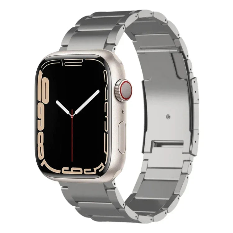 Bracelet de montre en titane, compatible avec Apple Watch Series 7 41 mm, Apple Watch Series 7 45 mm, Apple Watch SE 40 mm, Apple Watch SE 44 mm, Apple Watch Series 6 40 mm, Apple Watch Series 6 44 mm, Apple Watch Series 5 44 mm…