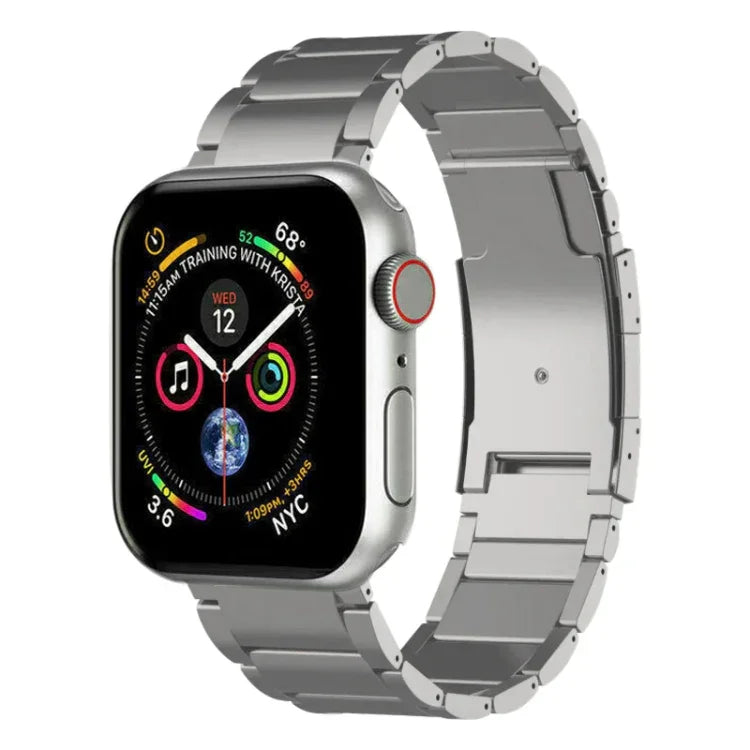 Bracelet de montre en titane, compatible avec Apple Watch Series 7 41 mm, Apple Watch Series 7 45 mm, Apple Watch SE 40 mm, Apple Watch SE 44 mm, Apple Watch Series 6 40 mm, Apple Watch Series 6 44 mm, Apple Watch Series 5 44 mm…