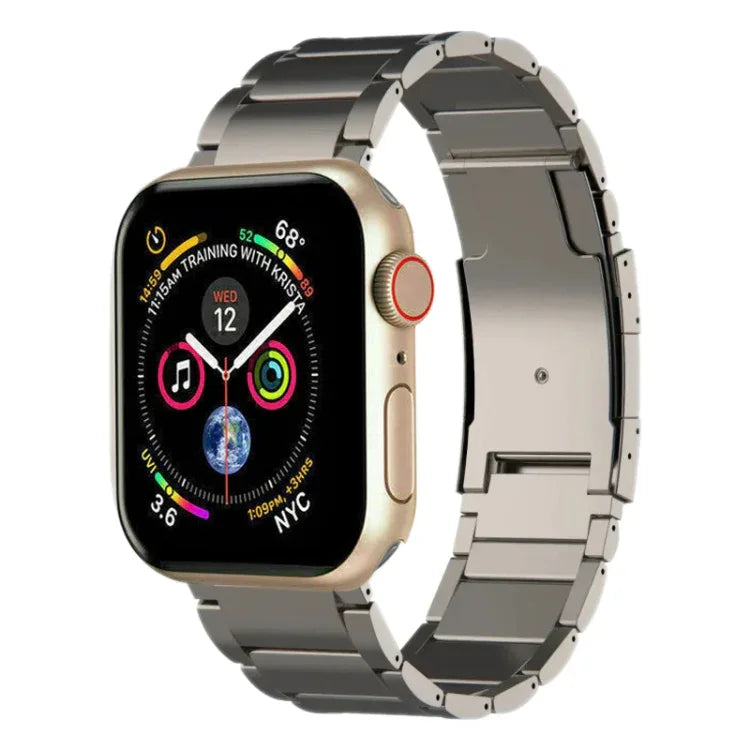 Bracelet de montre en titane, compatible avec Apple Watch Series 7 41 mm, Apple Watch Series 7 45 mm, Apple Watch SE 40 mm, Apple Watch SE 44 mm, Apple Watch Series 6 40 mm, Apple Watch Series 6 44 mm, Apple Watch Series 5 44 mm…