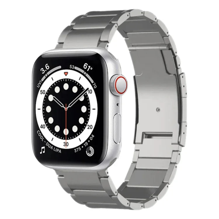 Bracelet de montre en titane, compatible avec Apple Watch Series 7 41 mm, Apple Watch Series 7 45 mm, Apple Watch SE 40 mm, Apple Watch SE 44 mm, Apple Watch Series 6 40 mm, Apple Watch Series 6 44 mm, Apple Watch Series 5 44 mm…