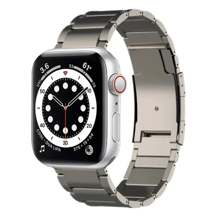 Bracelet de montre en titane, compatible avec Apple Watch Series 7 41 mm, Apple Watch Series 7 45 mm, Apple Watch SE 40 mm, Apple Watch SE 44 mm, Apple Watch Series 6 40 mm, Apple Watch Series 6 44 mm, Apple Watch Series 5 44 mm…