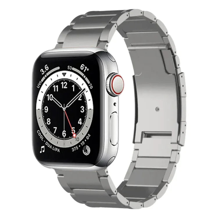Bracelet de montre en titane, compatible avec Apple Watch Series 7 41 mm, Apple Watch Series 7 45 mm, Apple Watch SE 40 mm, Apple Watch SE 44 mm, Apple Watch Series 6 40 mm, Apple Watch Series 6 44 mm, Apple Watch Series 5 44 mm…