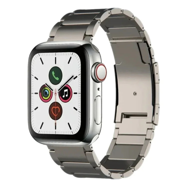 Bracelet de montre en titane, compatible avec Apple Watch Series 7 41 mm, Apple Watch Series 7 45 mm, Apple Watch SE 40 mm, Apple Watch SE 44 mm, Apple Watch Series 6 40 mm, Apple Watch Series 6 44 mm, Apple Watch Series 5 44 mm…