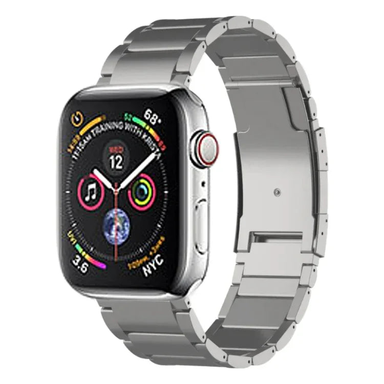 Bracelet de montre en titane, compatible avec Apple Watch Series 7 41 mm, Apple Watch Series 7 45 mm, Apple Watch SE 40 mm, Apple Watch SE 44 mm, Apple Watch Series 6 40 mm, Apple Watch Series 6 44 mm, Apple Watch Series 5 44 mm…
