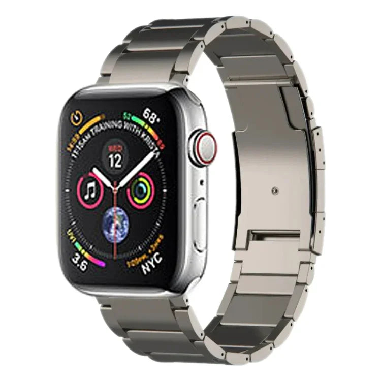 Bracelet de montre en titane, compatible avec Apple Watch Series 7 41 mm, Apple Watch Series 7 45 mm, Apple Watch SE 40 mm, Apple Watch SE 44 mm, Apple Watch Series 6 40 mm, Apple Watch Series 6 44 mm, Apple Watch Series 5 44 mm…