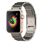 Bracelet de montre en titane, compatible avec Apple Watch Series 7 41 mm, Apple Watch Series 7 45 mm, Apple Watch SE 40 mm, Apple Watch SE 44 mm, Apple Watch Series 6 40 mm, Apple Watch Series 6 44 mm, Apple Watch Series 5 44 mm…