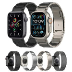 Bracelet de montre en titane, compatible avec Apple Watch Series 7 41 mm, Apple Watch Series 7 45 mm, Apple Watch SE 40 mm, Apple Watch SE 44 mm, Apple Watch Series 6 40 mm, Apple Watch Series 6 44 mm, Apple Watch Series 5 44 mm…