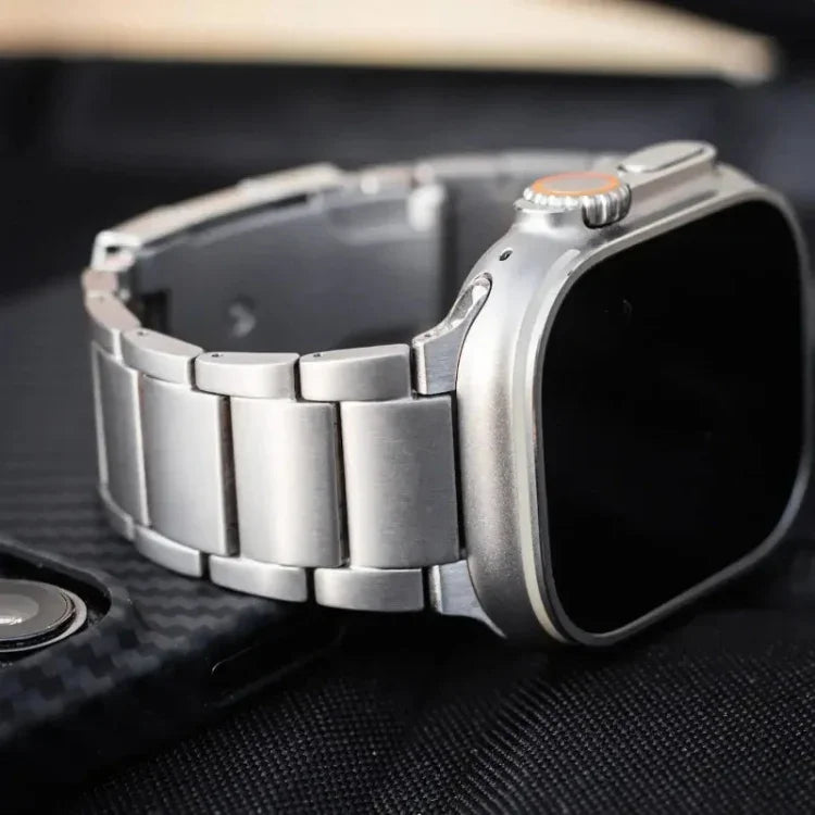 Titanium Metal Watch Band, For Apple Watch Series 10 46mm, For Apple Watch Series 10 42mm, For Apple Watch SE 2023 44mm, For Apple Watch SE 2023 40mm, For Apple Watch Ultra 2 49mm, For Apple Watch Series 9 45mm, For Apple Watch Series 9 41mm           ...