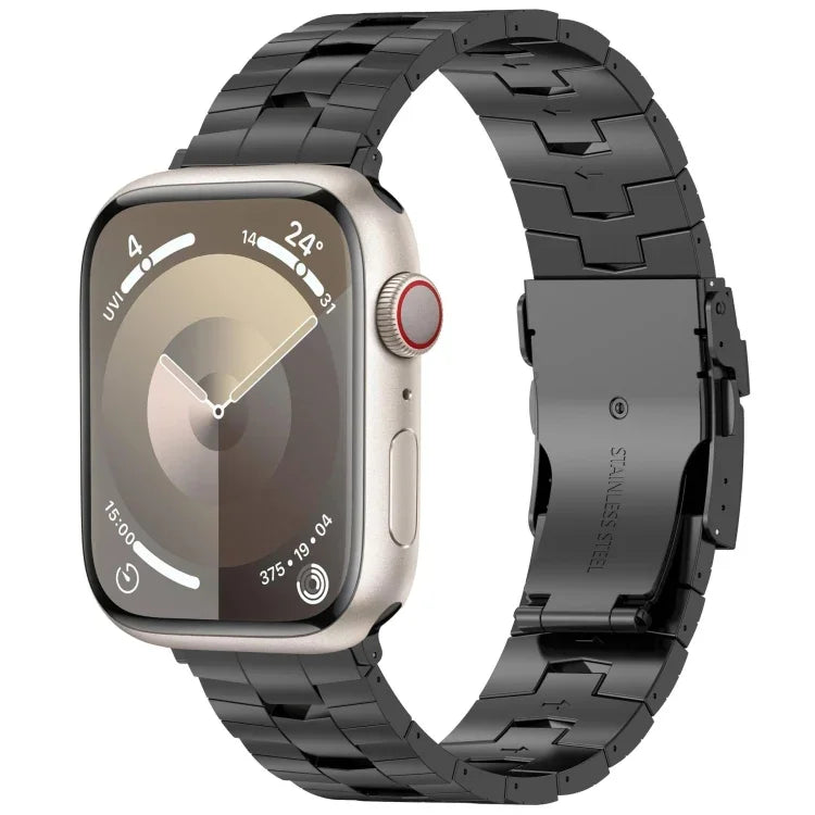 Boucle de sécurité Rice Ears en alliage de titane pour bracelet de montre, pour Apple Watch Series 5 44 mm, pour Apple Watch Series 4 44 mm, pour Apple Watch Series 3 42 mm