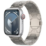 Magnetic Buckle Titanium Alloy Watch Band, For Apple Watch SE 2023 44mm, For Apple Watch Ultra 2 49mm, For Apple Watch Series 9 45mm, For Apple Watch Ultra 49mm, For Apple Watch Series 8 45mm, For Apple Watch SE 2022 44mm, For Apple Watch Series 7 45mm...