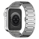 Bracelet de montre ovale en alliage de titane avec boucle papillon, compatible avec Apple Watch SE 2023 44 mm, Apple Watch Ultra 2 49 mm, Apple Watch Series 9 45 mm, Apple Watch Ultra 49 mm, Apple Watch Series 8 45 mm et Apple Watch SE 2022 44 mm…