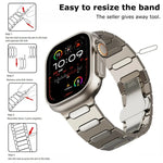 Bracelet de montre ovale en alliage de titane avec boucle papillon, compatible avec Apple Watch SE 2023 44 mm, Apple Watch Ultra 2 49 mm, Apple Watch Series 9 45 mm, Apple Watch Ultra 49 mm, Apple Watch Series 8 45 mm et Apple Watch SE 2022 44 mm…