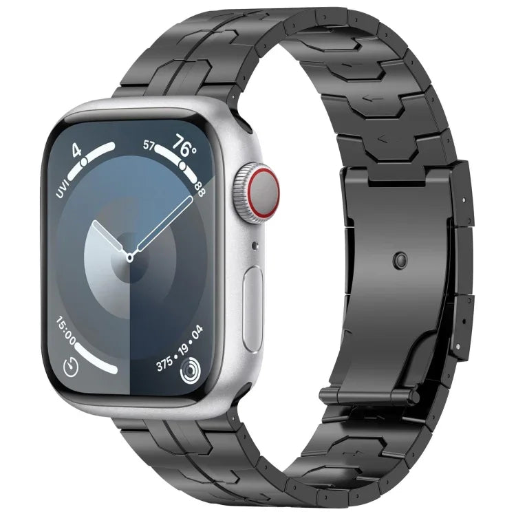 Bracelet de montre Turtle Buckle en alliage de titane, compatible avec Apple Watch Series 5 44 mm, Apple Watch Series 5 40 mm, Apple Watch Series 4 44 mm, Apple Watch Series 4 40 mm, Apple Watch Series 3 38 mm et Apple Watch Series 3 42 mm.