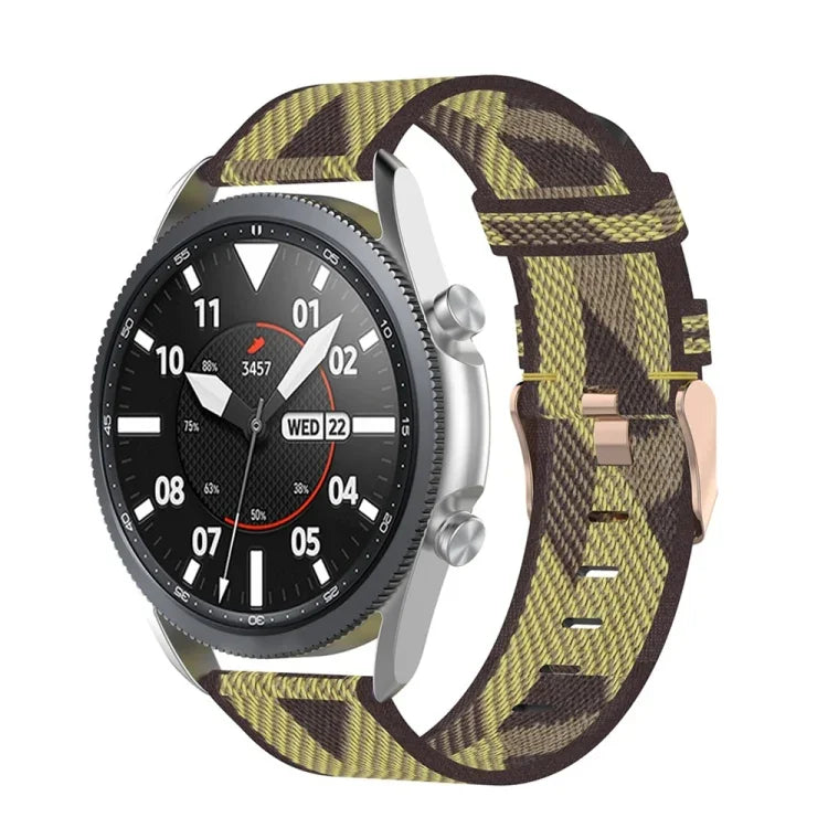 Bracelet texturé en nylon tressé, Taille : unique 20 mm, Pour Galaxy Watch 3 41mm