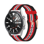 Bracelet texturé en nylon tressé, Taille : unique 20 mm, Pour Galaxy Watch 3 41mm