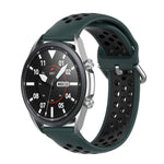 Bracelet de sport en silicone bicolore, Taille : Taille unique 20mm, Pour Galaxy Watch 3 41mm