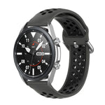 Bracelet de sport en silicone bicolore, Taille : Taille unique 20mm, Pour Galaxy Watch 3 41mm