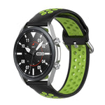 Bracelet de sport en silicone bicolore, Taille : Taille unique 20mm, Pour Galaxy Watch 3 41mm