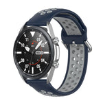Bracelet de sport en silicone bicolore, Taille : Taille unique 20mm, Pour Galaxy Watch 3 41mm