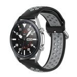 Bracelet de sport en silicone bicolore, Taille : Taille unique 20mm, Pour Galaxy Watch 3 41mm