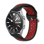 Bracelet de sport en silicone bicolore, Taille : Taille unique 20mm, Pour Galaxy Watch 3 41mm