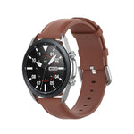 Bracelet en cuir à queue ronde, Taille unique 20mm, Pour Galaxy Watch 3 41mm