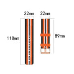 Bracelet texturé en nylon tressé, Taille : unique 22mm, Pour Galaxy Watch 3 45mm