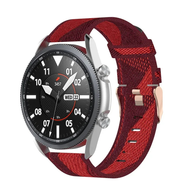 Bracelet texturé en nylon tressé, Taille : unique 22mm, Pour Galaxy Watch 3 45mm