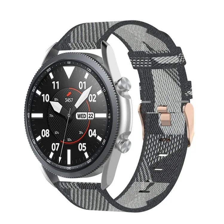 Bracelet texturé en nylon tressé, Taille : unique 22mm, Pour Galaxy Watch 3 45mm