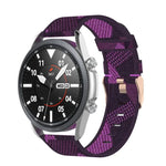 Bracelet texturé en nylon tressé, Taille : unique 22mm, Pour Galaxy Watch 3 45mm