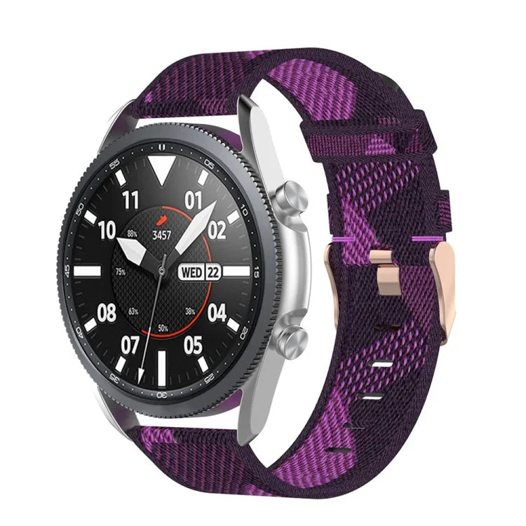 Bracelet texturé en nylon tressé, Taille : unique 22mm, Pour Galaxy Watch 3 45mm