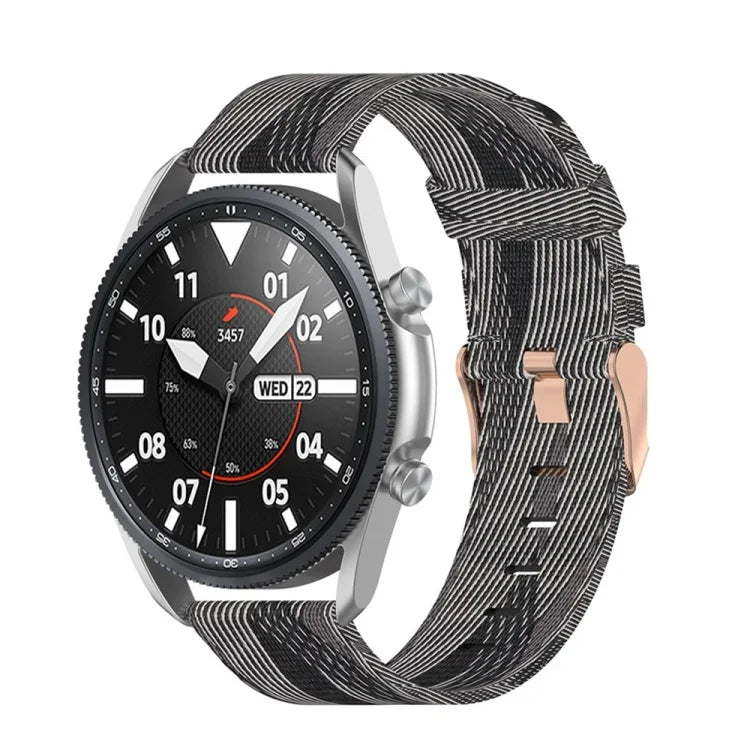 Bracelet texturé en nylon tressé, Taille : unique 22mm, Pour Galaxy Watch 3 45mm
