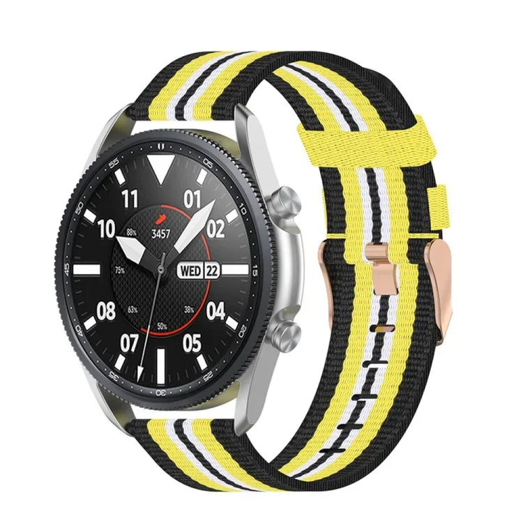 Bracelet texturé en nylon tressé, Taille : unique 22mm, Pour Galaxy Watch 3 45mm