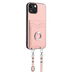 Coque de téléphone R20 avec anneau de corde et porte-cartes, pour iPhone 13 mini, pour iPhone 12, pour iPhone 12 Pro Max, pour iPhone 12 Pro, pour iPhone 12 mini, pour iPhone 11 Pro Max, pour iPhone 11, pour iPhone 11 Pro
