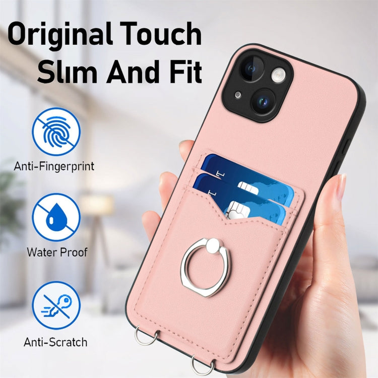 Coque de téléphone R20 avec anneau de corde et porte-cartes, pour iPhone 13 mini, pour iPhone 12, pour iPhone 12 Pro Max, pour iPhone 12 Pro, pour iPhone 12 mini, pour iPhone 11 Pro Max, pour iPhone 11, pour iPhone 11 Pro