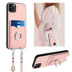 Coque de téléphone R20 avec anneau de corde et porte-cartes, pour iPhone 13 mini, pour iPhone 12, pour iPhone 12 Pro Max, pour iPhone 12 Pro, pour iPhone 12 mini, pour iPhone 11 Pro Max, pour iPhone 11, pour iPhone 11 Pro