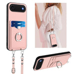 Étui de téléphone R20 Crossbody avec anneau et porte-cartes, pour iPhone 17 Pro Max, pour iPhone 17 Pro, pour iPhone 17, pour iPhone Air, pour iPhone 15 Pro Max, pour iPhone 15 Pro, pour iPhone 15 Plus, pour iPhone 15