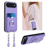 Étui de téléphone R20 Crossbody avec anneau et porte-cartes, pour iPhone 17 Pro Max, pour iPhone 17 Pro, pour iPhone 17, pour iPhone Air, pour iPhone 15 Pro Max, pour iPhone 15 Pro, pour iPhone 15 Plus, pour iPhone 15