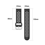 Bracelet en silicone sport de couleur unie, taille unique 22mm, pour Galaxy Watch 3 45mm