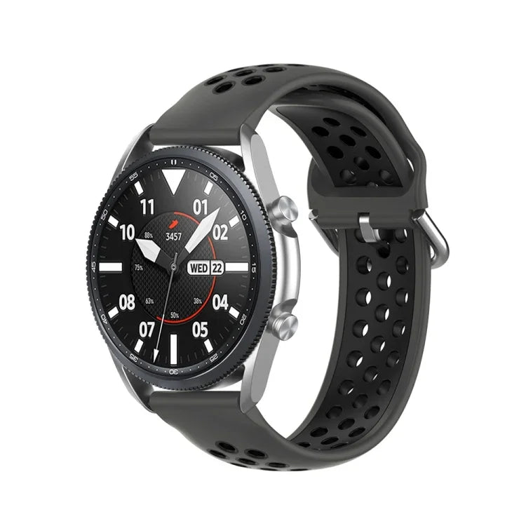 Bracelet en silicone sport de couleur unie, taille unique 22mm, pour Galaxy Watch 3 45mm